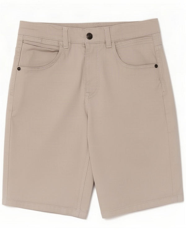 Benetton Boys Casual Shorts 13-14 år 3XL W28 Hvid Bomuld