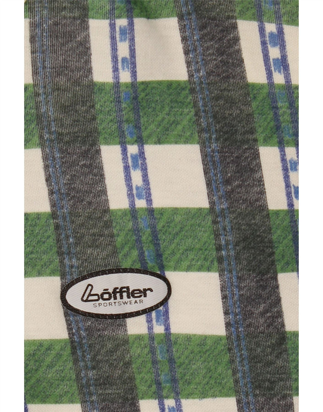 Loffler Polo Shirt til mænd, stor grøn ternet