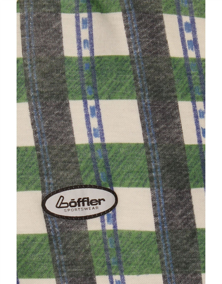 Loffler Polo Shirt til mænd, stor grøn ternet