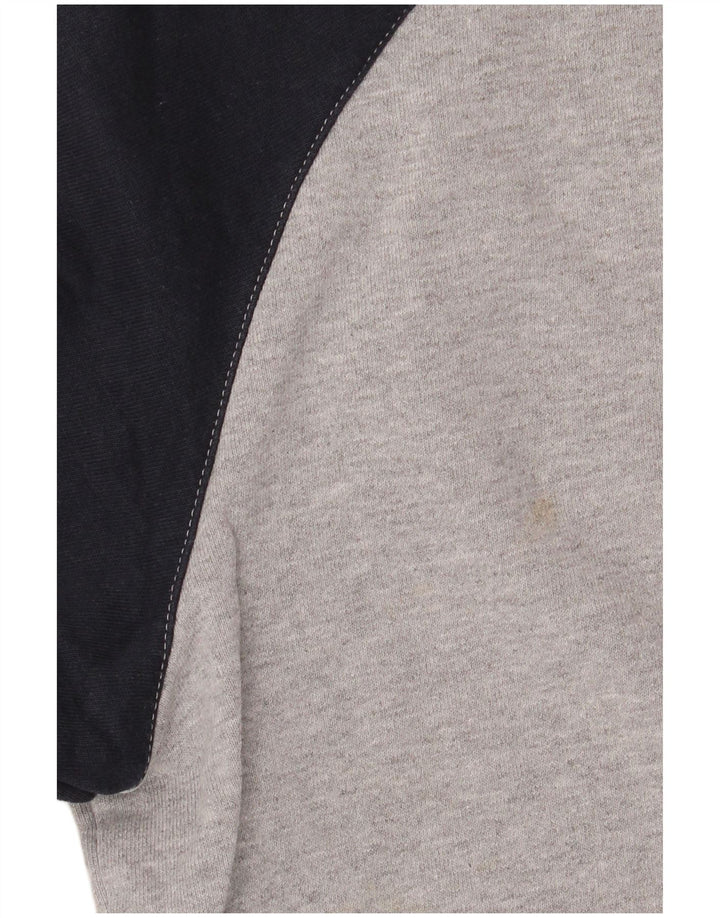 ADIDAS Sweatshirt til mænd 2XL Grå Colourblock Bomuld