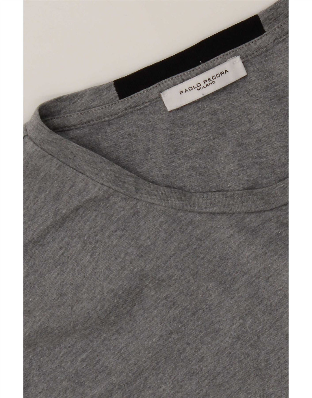 Paolo Pecora Herre T-shirt Top Medium Grey Colourblock