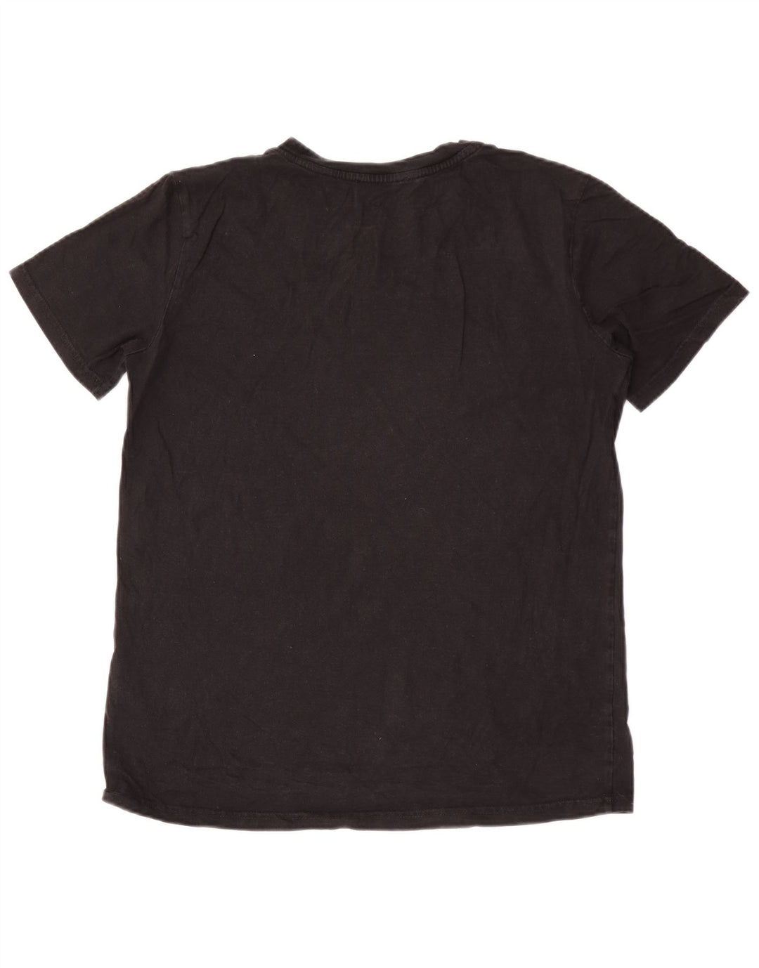 Diesel Herre Grafisk T-Shirt Top Stor Sort Bomuld