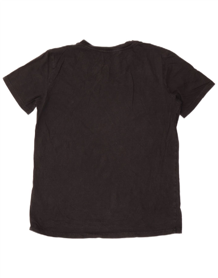 Diesel Herre Grafisk T-Shirt Top Stor Sort Bomuld