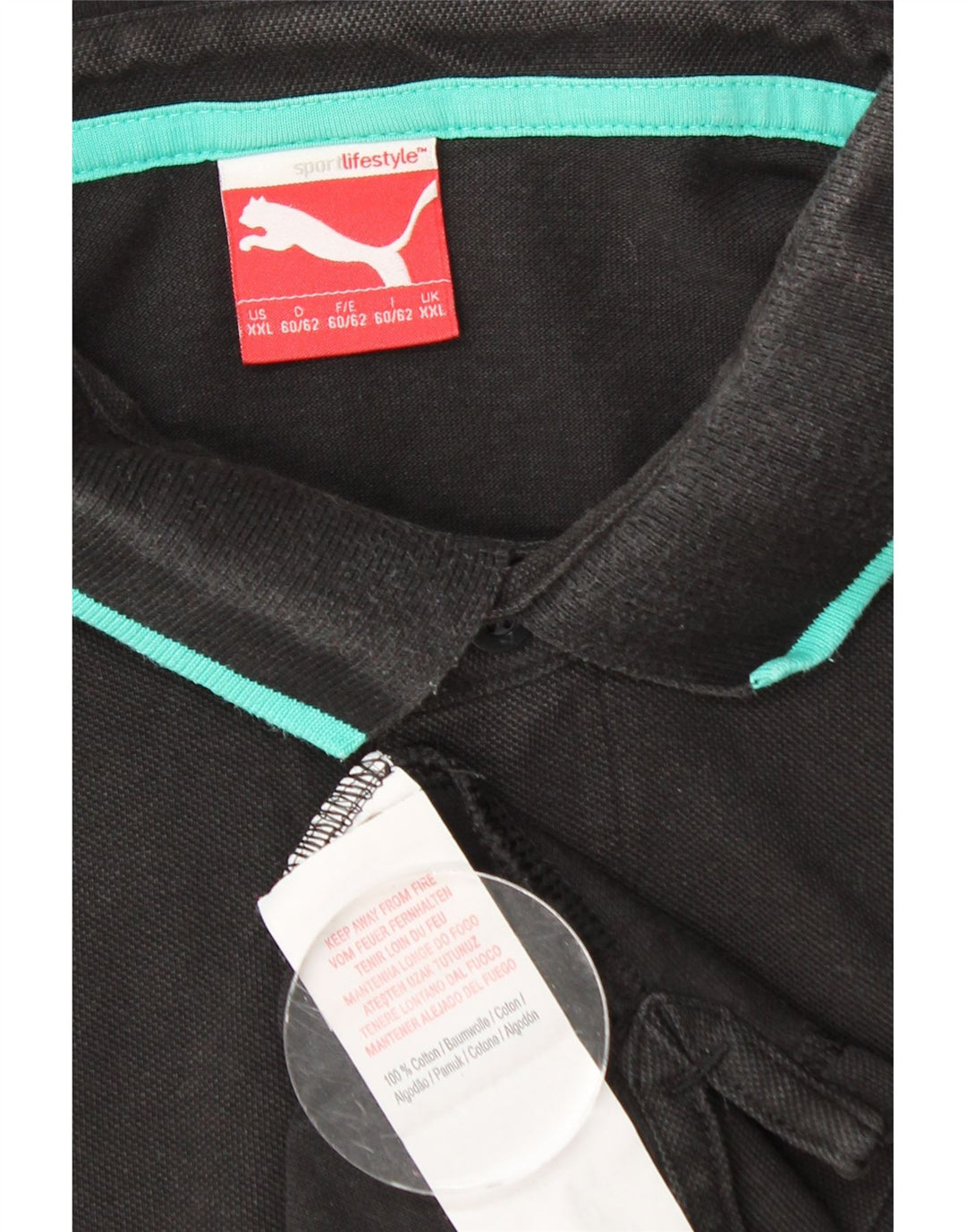 PUMA Polo shirt til mænd 2XL sort bomuld