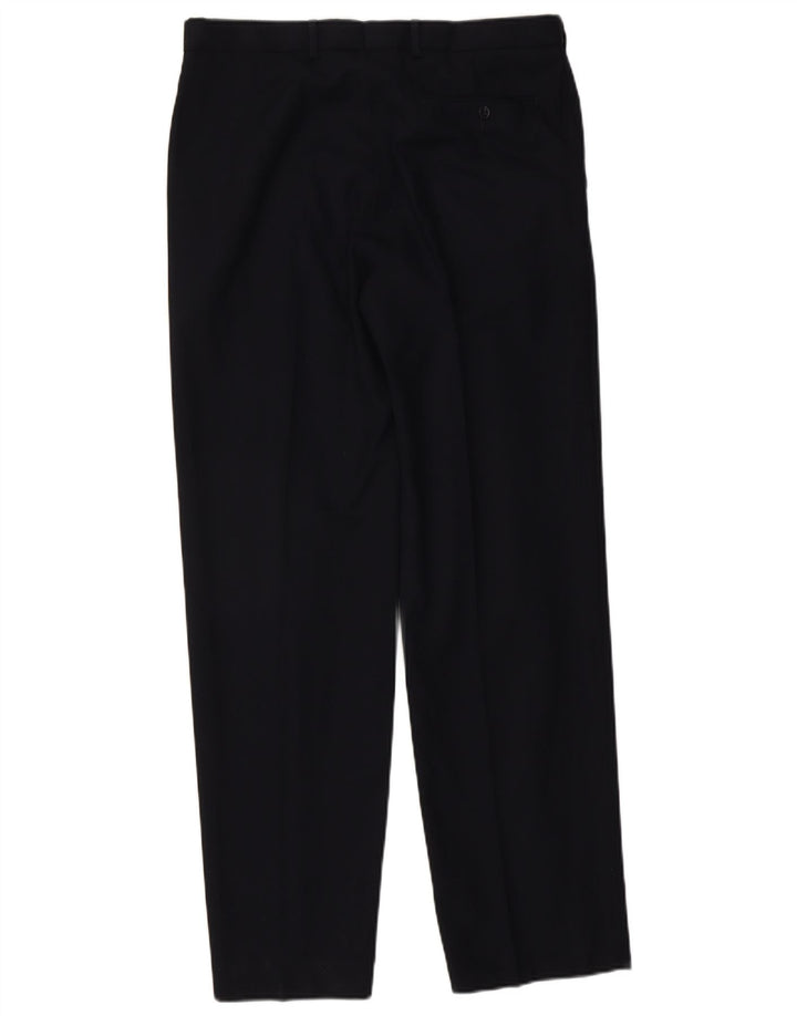 Marks & Spencer Herre Pegged Regular Fit Suit Bukser W34 L33 Marineblå