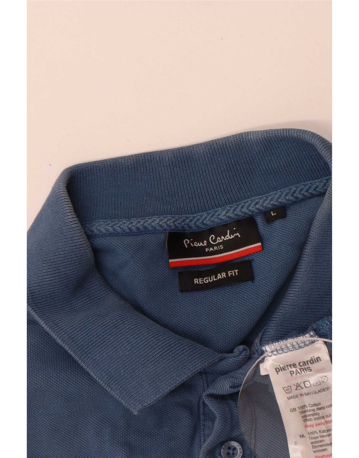 Pierre Cardin Herre Regular Fit Polo Shirt Stor Blå Bomuld
