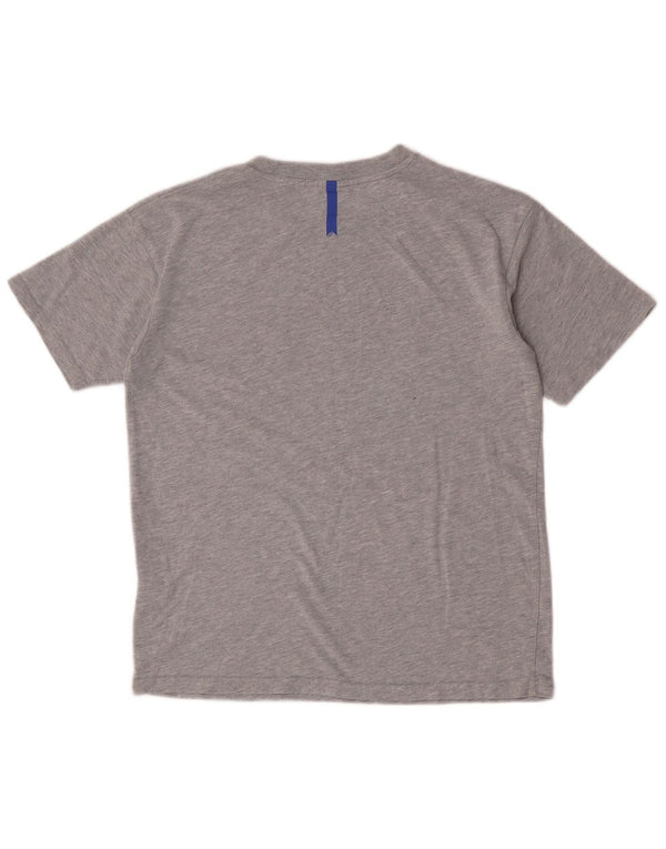Superdry Grafisk T-shirt top til kvinder UK 8 Lille grå bomuld
