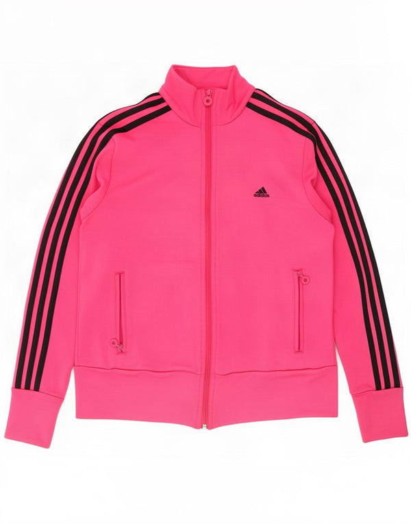 Adidas træningsdragt topjakke til kvinder UK 16 Large Pink Polyester