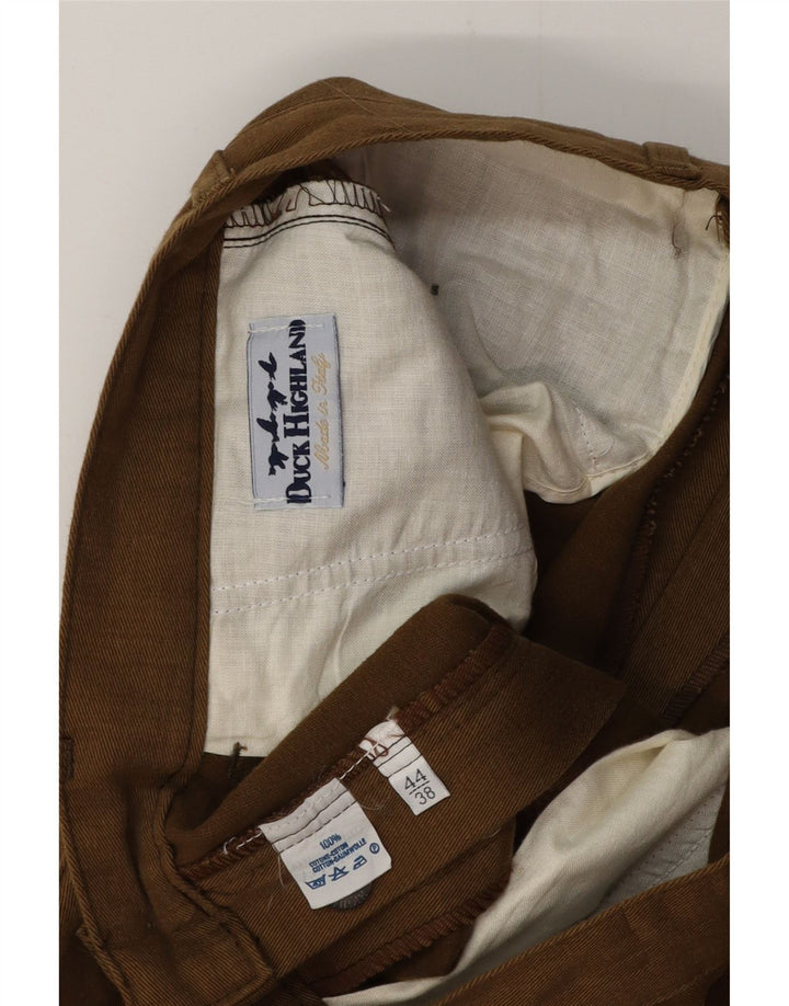 VINTAGE Herre Pegged Chino Bukser W28 L31 Brun Bomuld