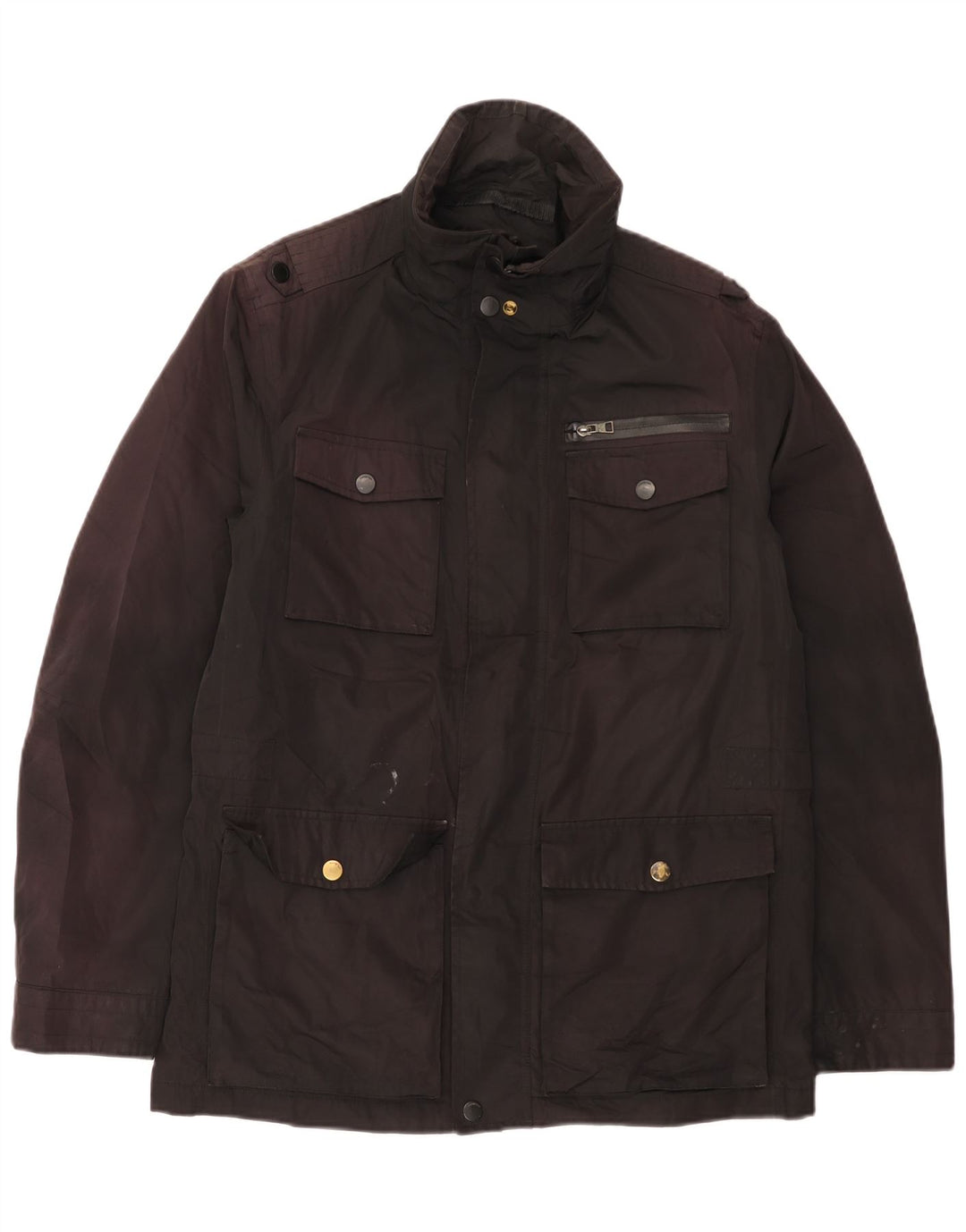 Marks & Spencer Herre Utility Jacket UK 38 Medium Black Polyester
