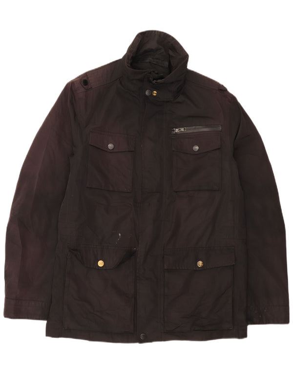 Marks & Spencer Herre Utility Jacket UK 38 Medium Black Polyester