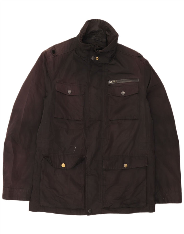 Marks & Spencer Herre Utility Jacket UK 38 Medium Black Polyester