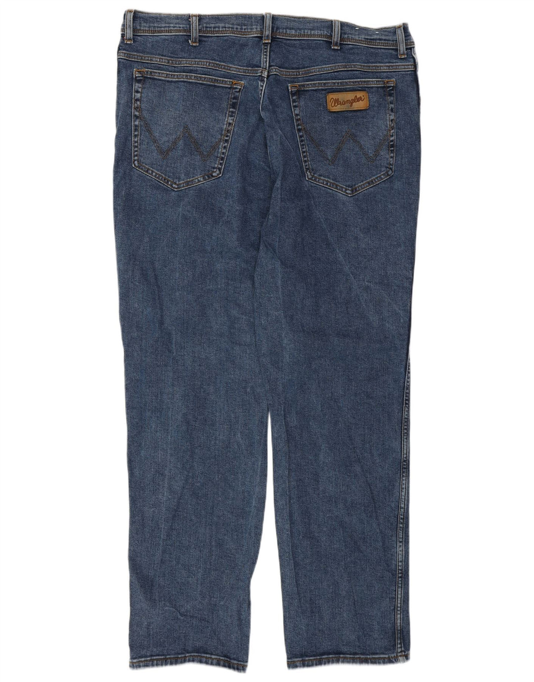 WRANGLER Herre Texas Straight Jeans W42 L32 Blå Bomuld