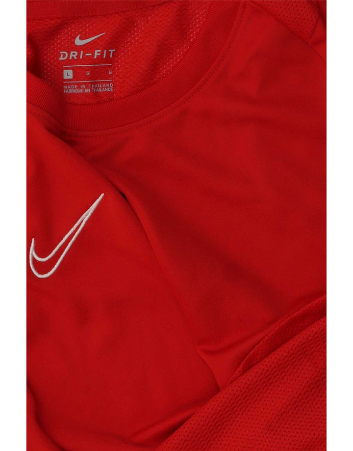 Nike Herre Dri Fit T-Shirt Top Stor Rød