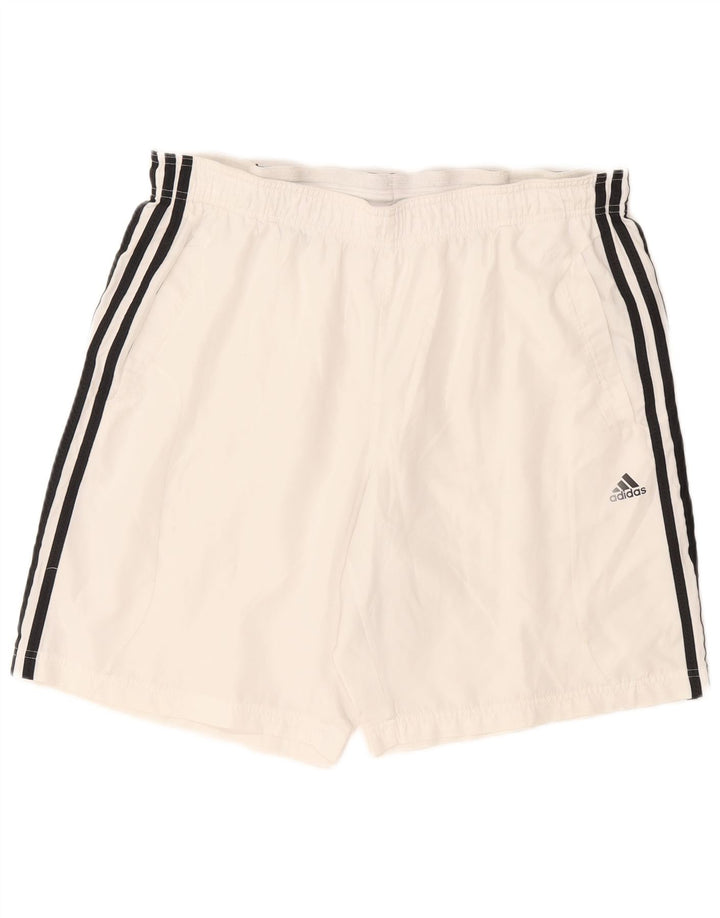 Adidas Herre Climacool svømmeshorts Large White Colourblock Polyester
