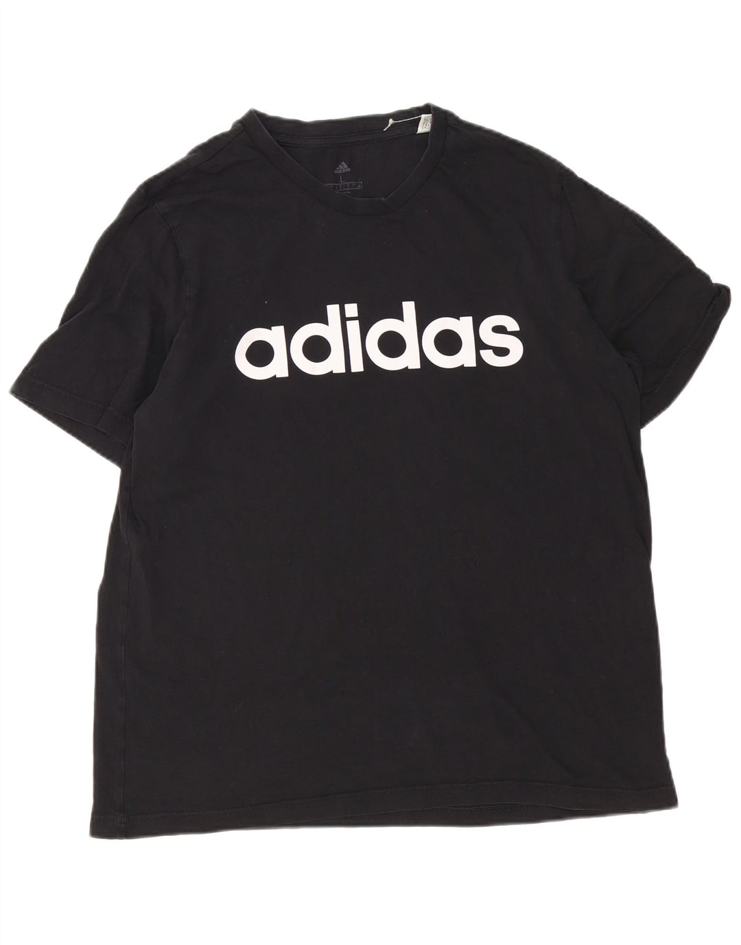 Adidas Grafisk T-shirt top til mænd, stor sort bomuld