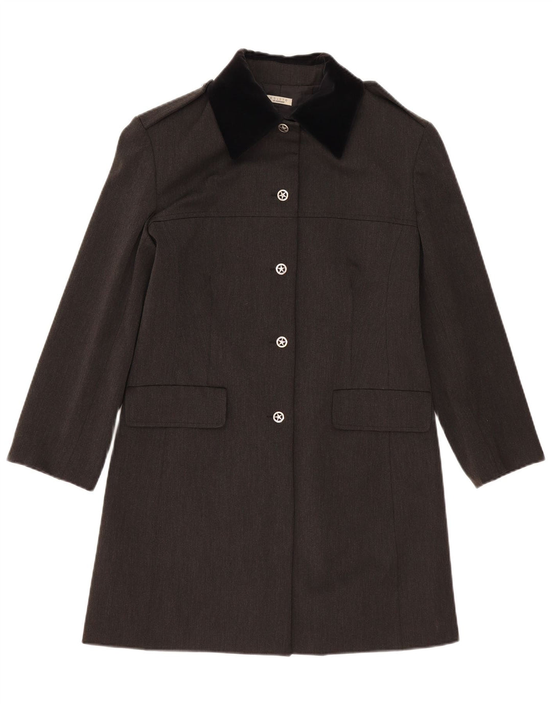 Conbipel Womens Esisto Military Overcoat UK 14 Medium Grey