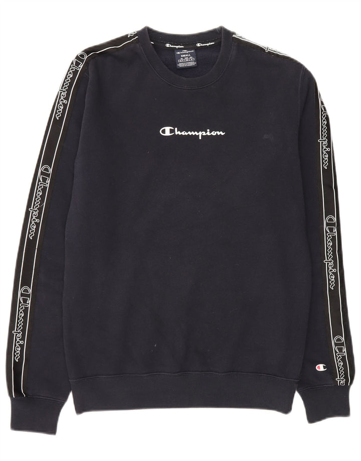 Champion Herre grafisk sweatshirt jumper lille marineblå
