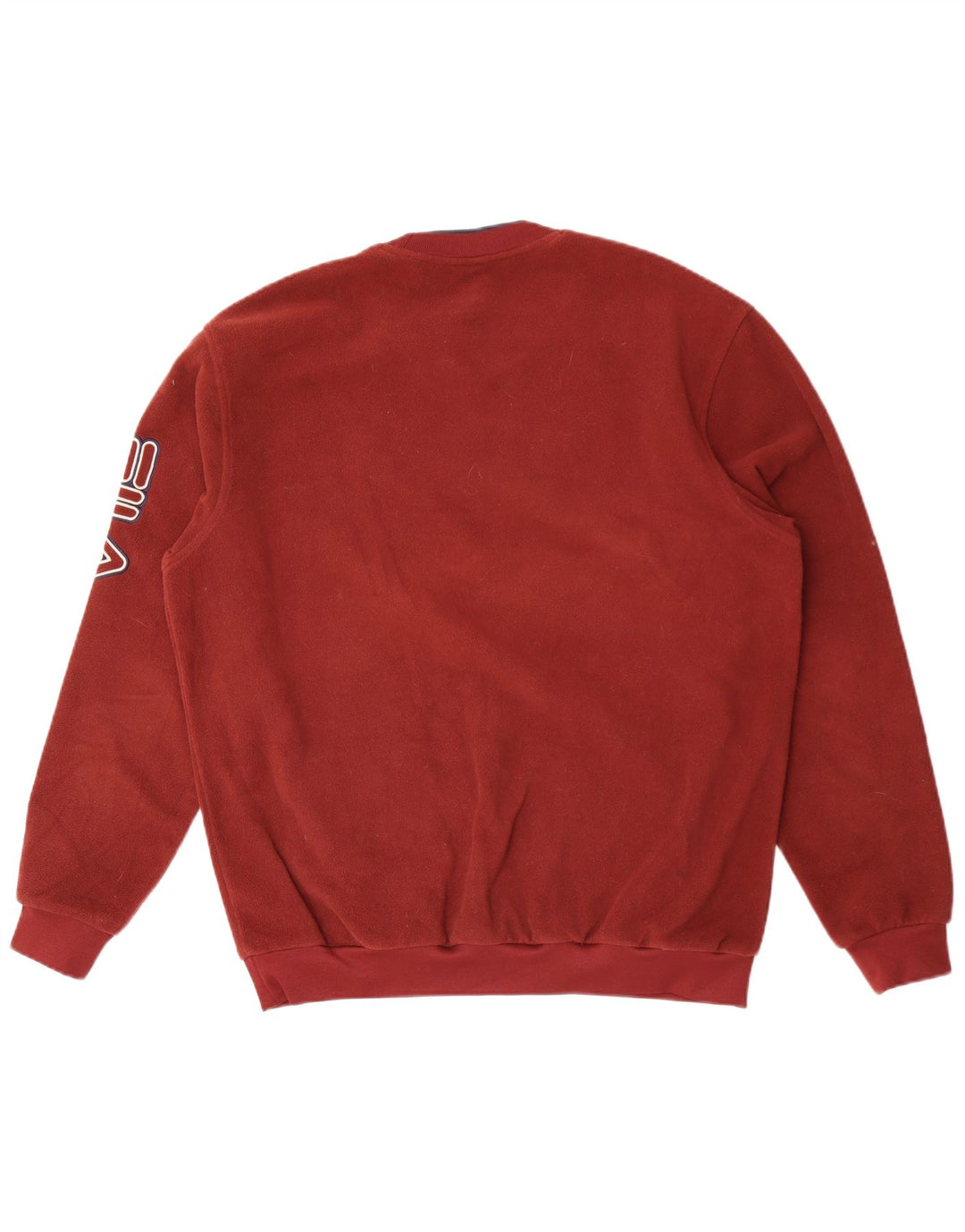 Fila Herre grafisk fleecetrøje Stor rødbrun polyester