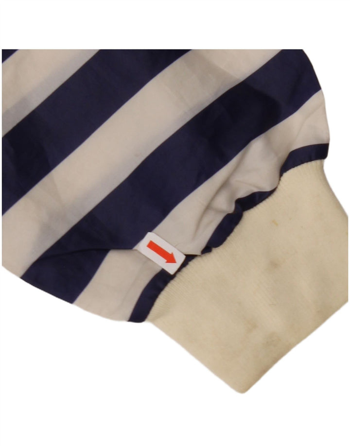 INVICTA Regnjakke med hætte til mænd UK 40 Stor marineblå stribet polyester