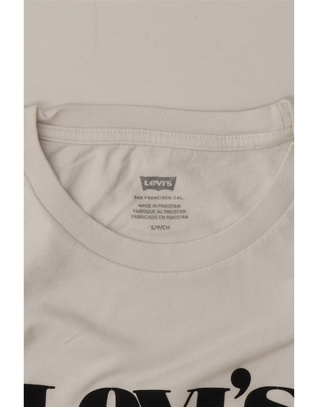 Levi's Dame Oversized grafisk T-shirt Top UK 10 Small White