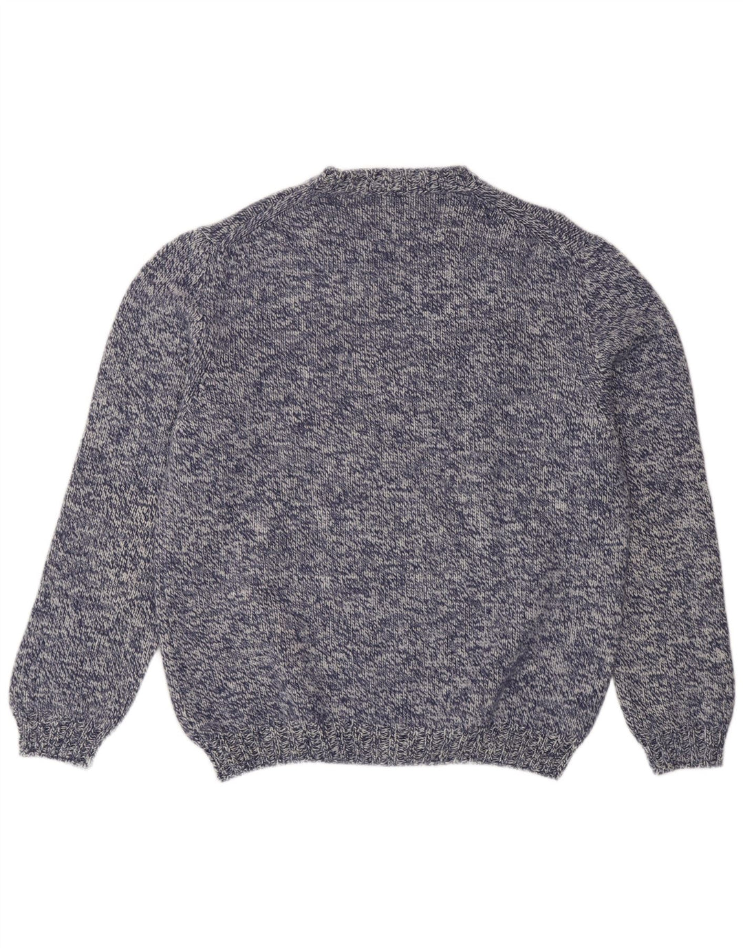 Henry Cottons Herre V-hals sweater Medium Navy Blue Flecked