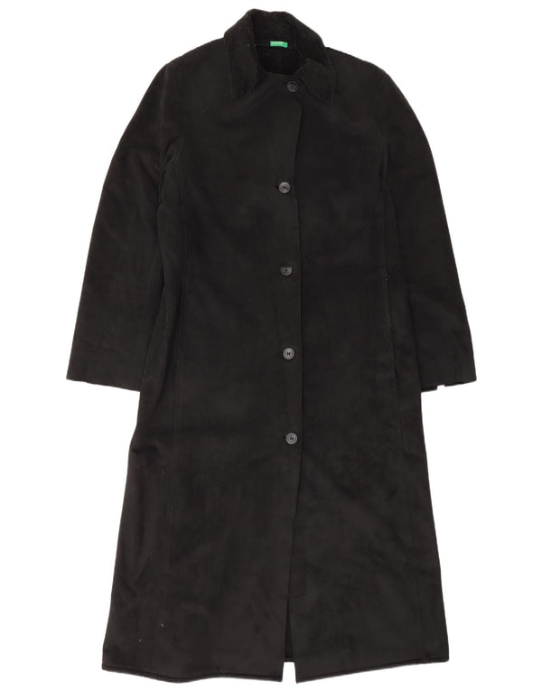 Benetton Dame Overfrakke UK 14 Medium Sort