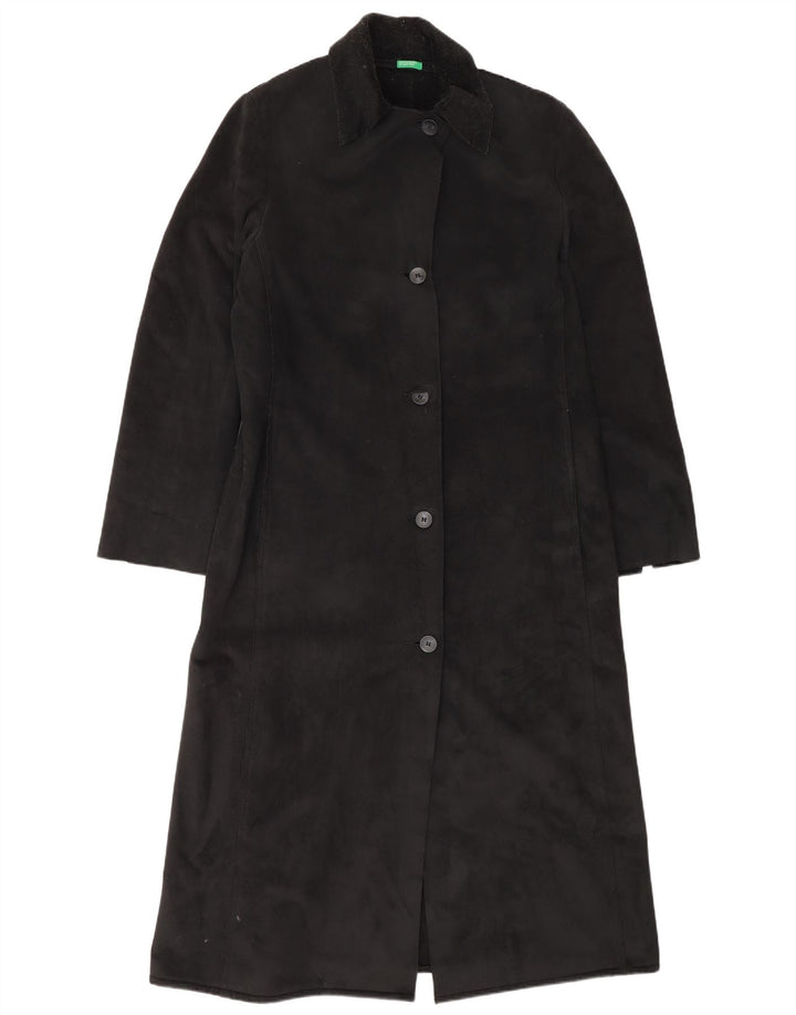 Benetton Dame Overfrakke UK 14 Medium Sort
