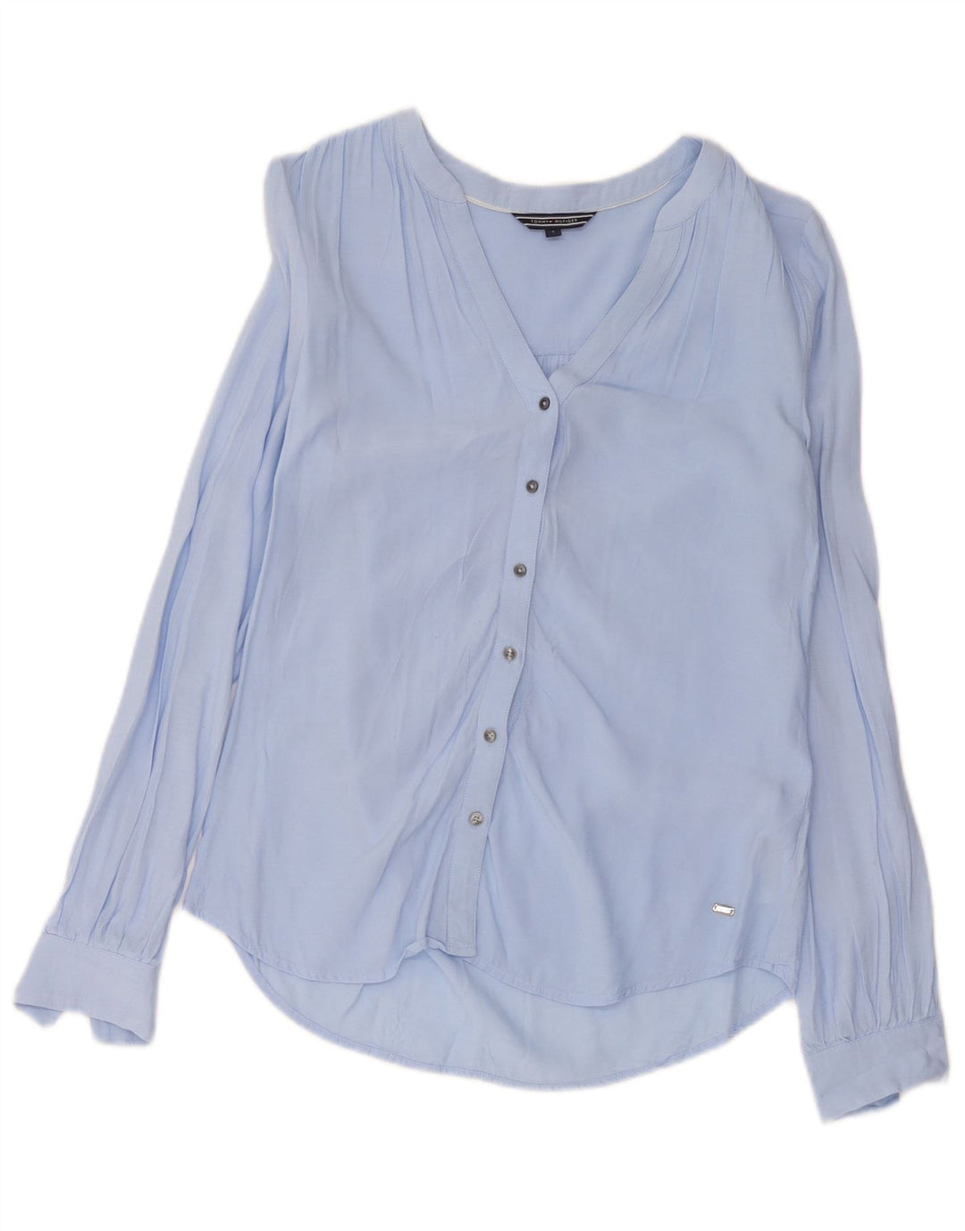 Tommy Hilfiger Dame Shirt Bluse US 4 Small Blue Viscose