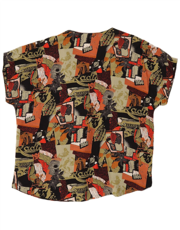 JERSEY JOSEPHINE Dame Grafisk Skjorte Bluse EU 42 Stor Flerfarvet