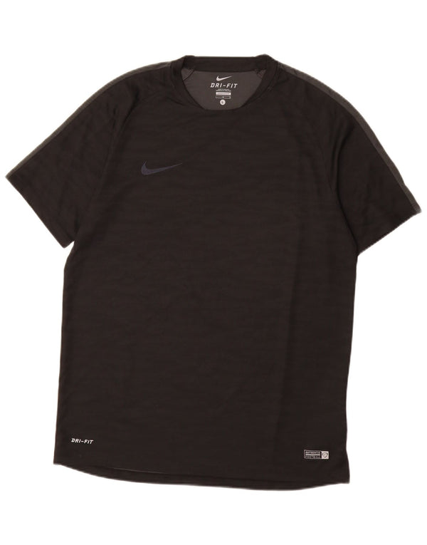 Nike Herre Dri Fit T-shirt Top Stor sort polyester