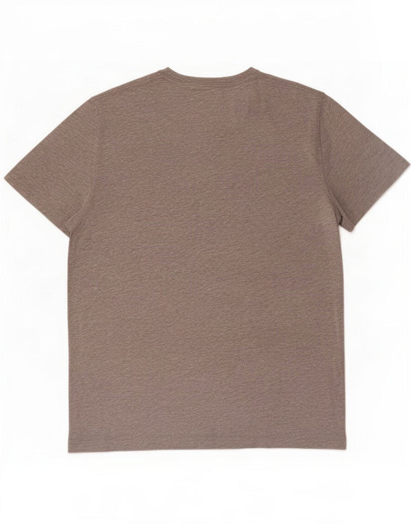 Abercrombie & Fitch herre T-shirt top mellemgrå flækket bomuld