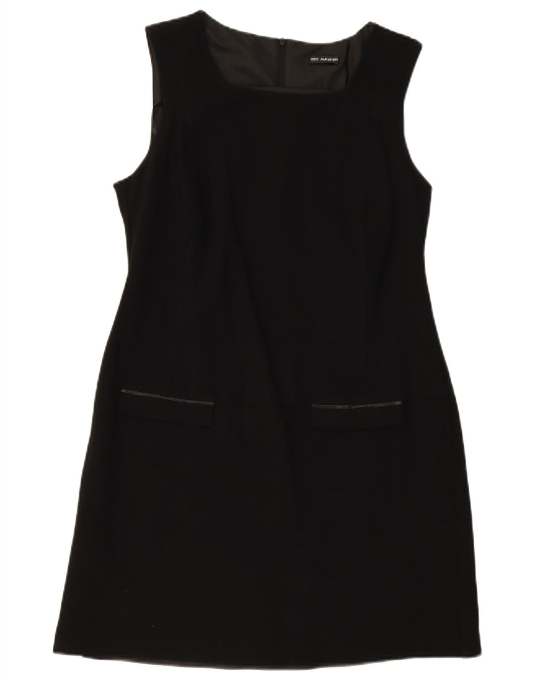 Marks & Spencer Womens Autograph Ærmeløs Skede Kjole UK 14 Medium Black