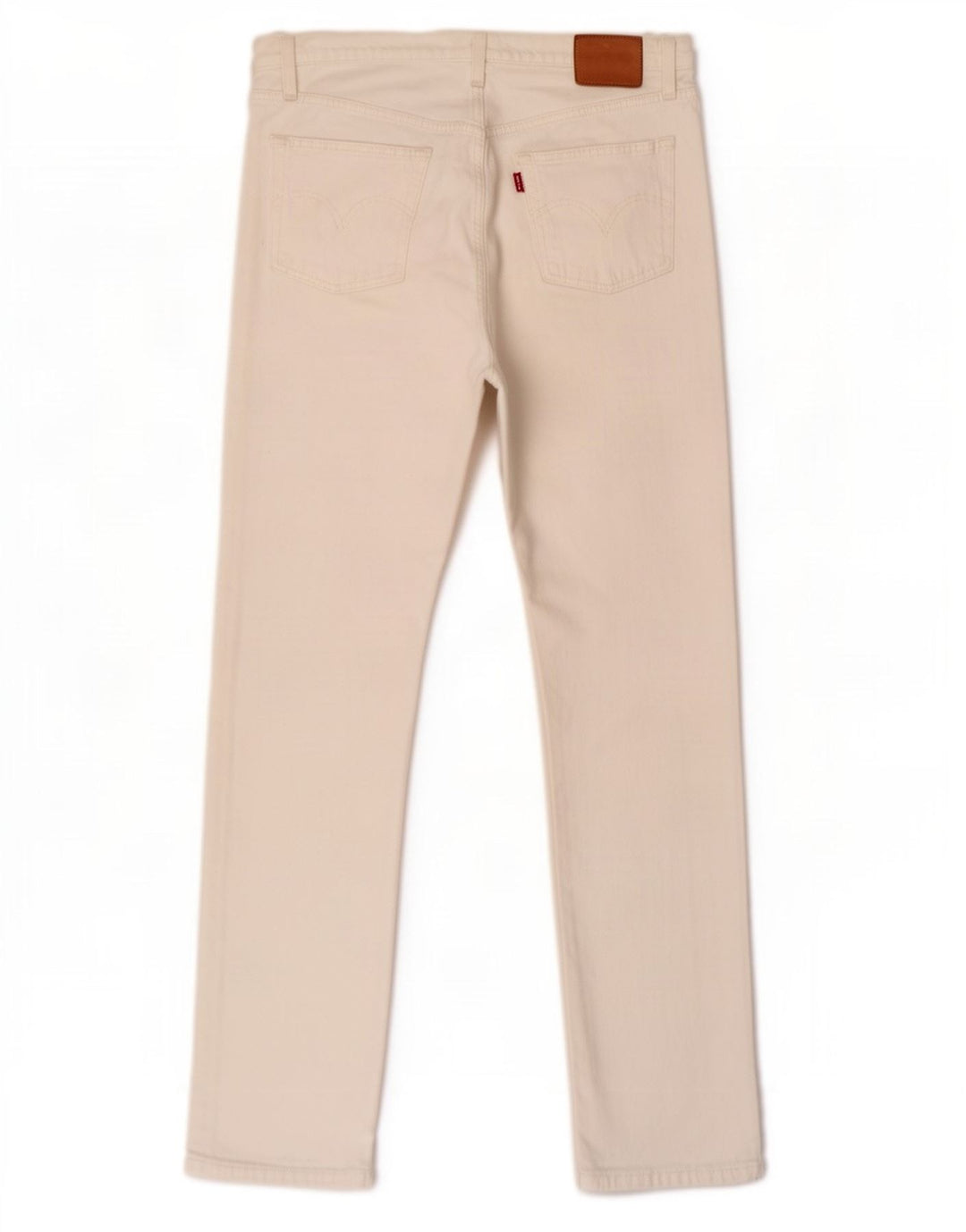 Levi's Straight Jeans til mænd W29 L28 Hvid bomuld