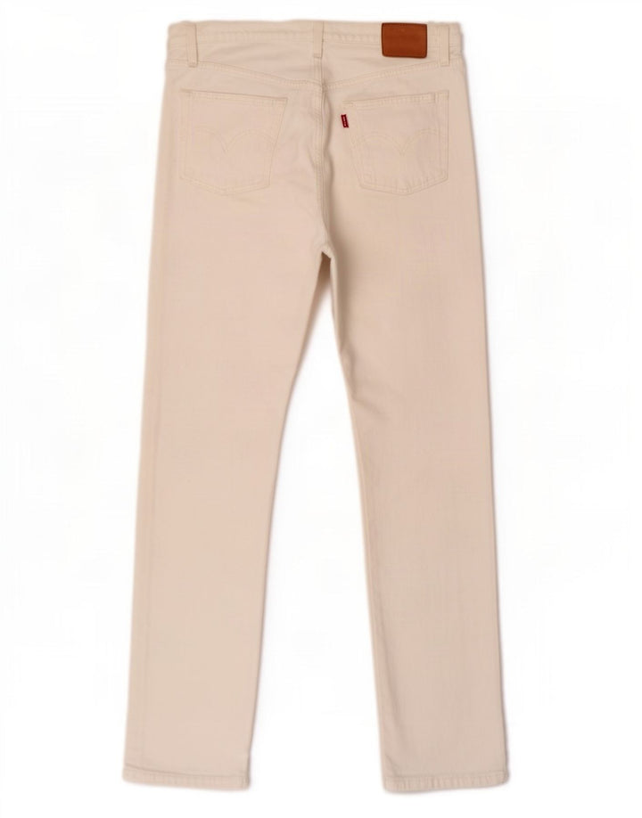Levi's Straight Jeans til mænd W29 L28 Hvid bomuld