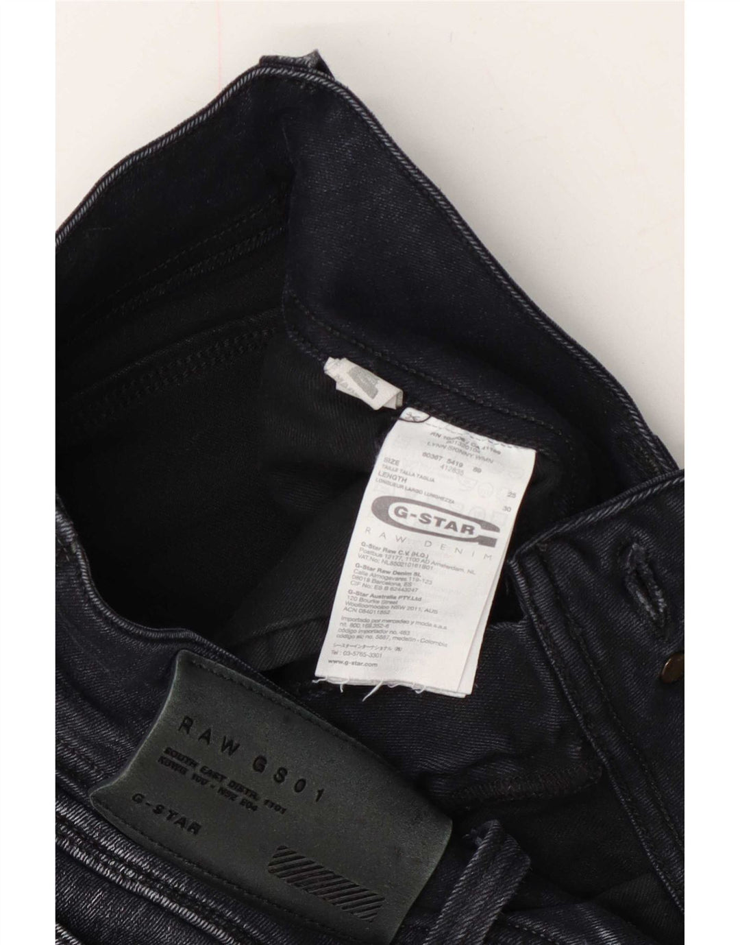 G-Star Dame Slim Jeans W25 L30 Sort Bomuld
