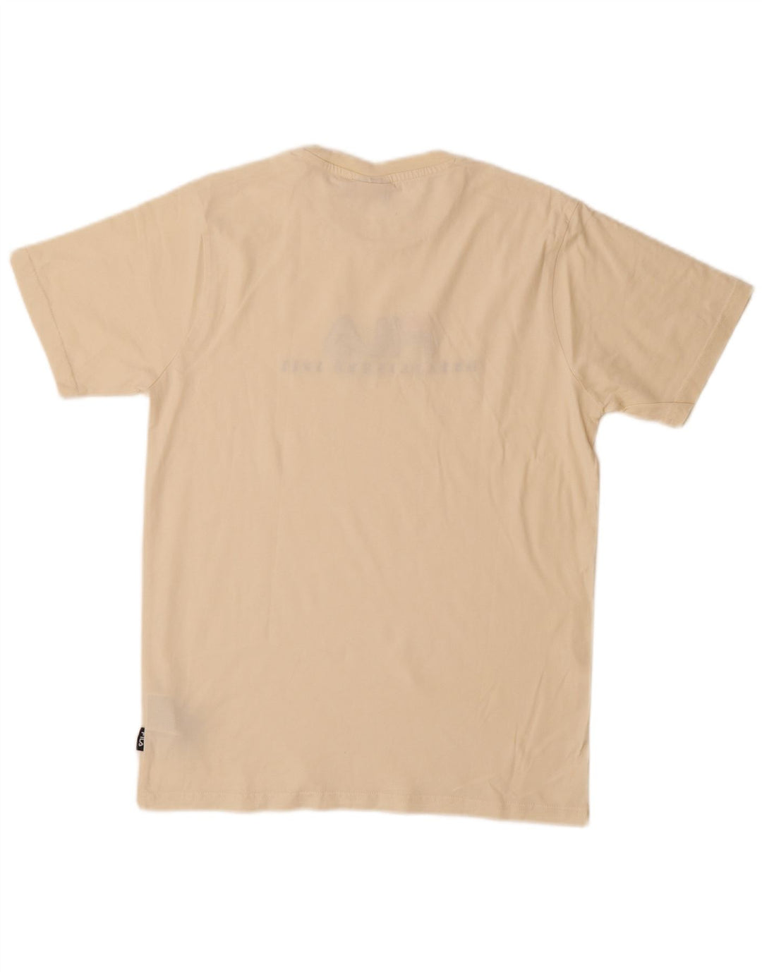 Fila Herre Grafisk T-Shirt Top Lille Beige Bomuld