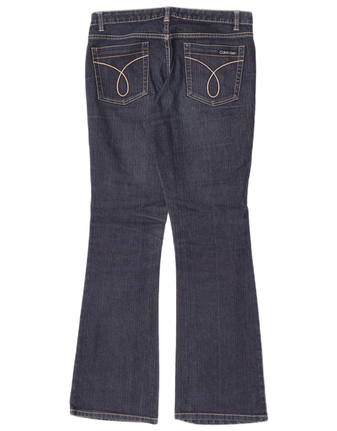 Calvin Klein Dame Flared Jeans US 8 Medium W30 L31 Navy Blue Bomuld