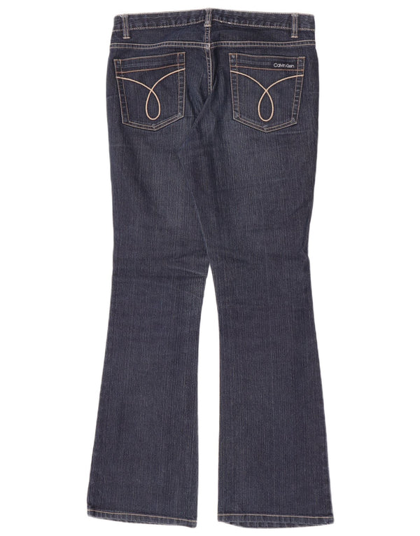 Calvin Klein Dame Flared Jeans US 8 Medium W30 L31 Navy Blue Bomuld