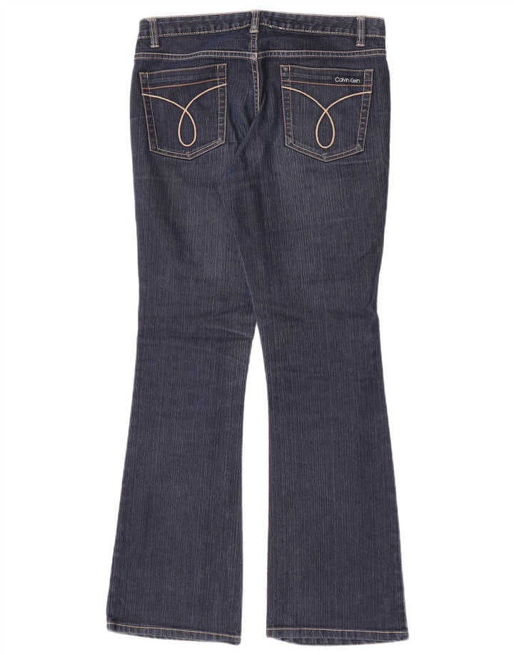 Calvin Klein Dame Flared Jeans US 8 Medium W30 L31 Navy Blue Bomuld
