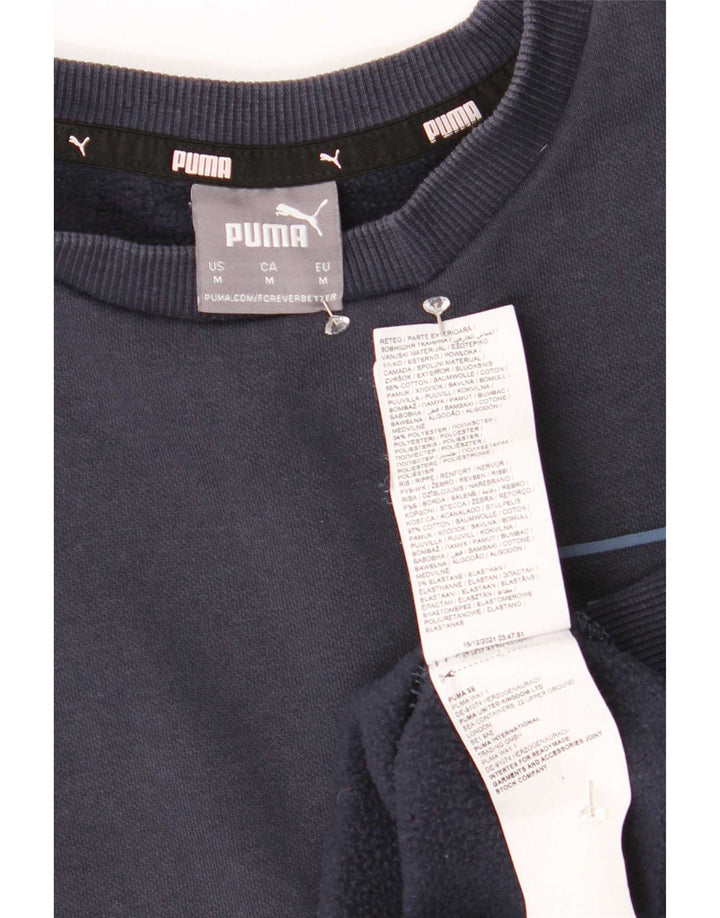 Puma sweatshirt til mænd Medium marineblå bomuld