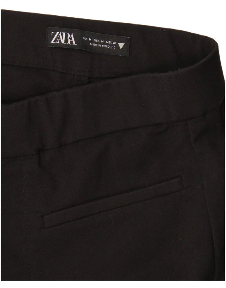 Zara Dame Flare Cropped Bukser Medium W28 L25 Sort