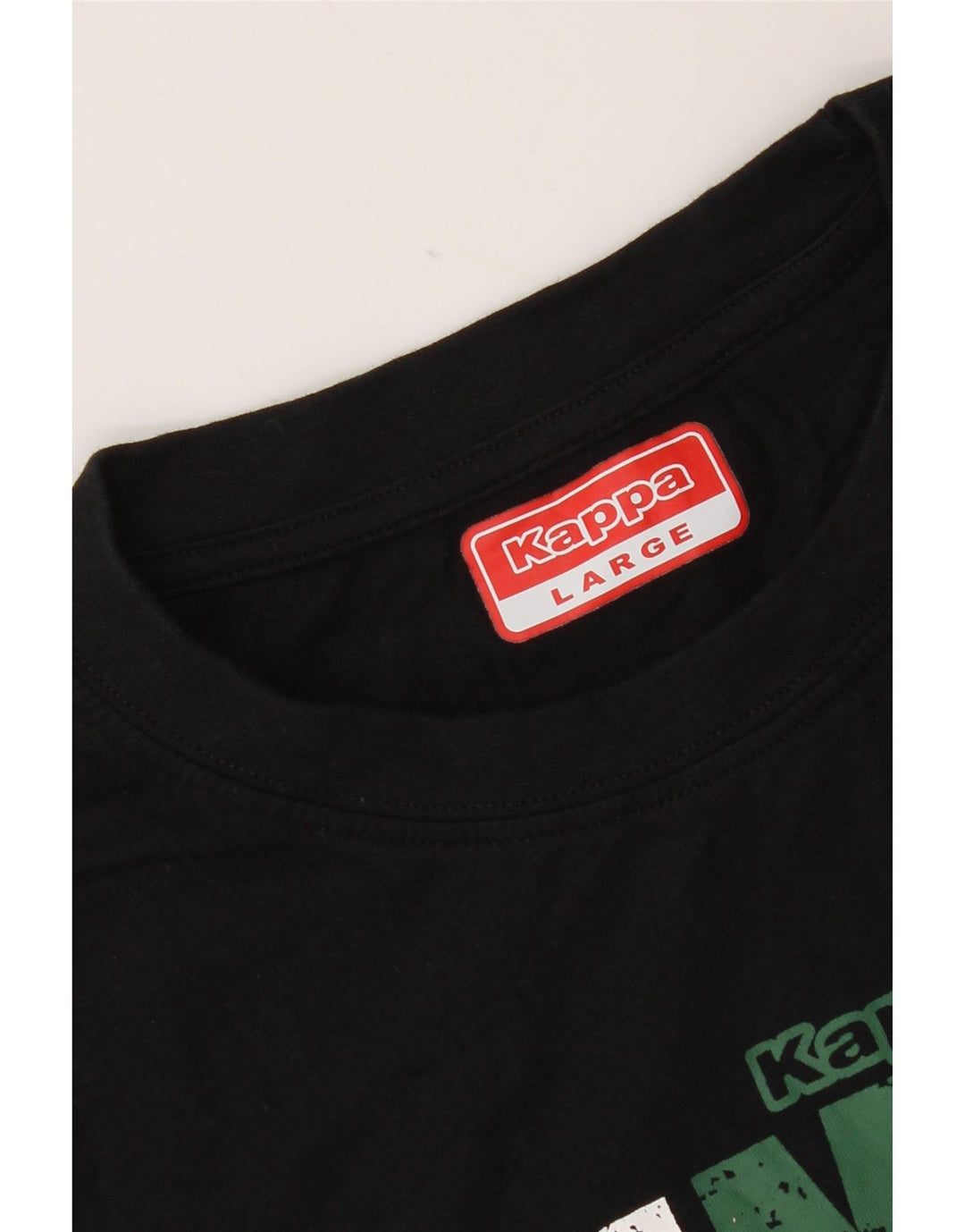 Kappa Herre Grafisk Vest Top Stor Sort