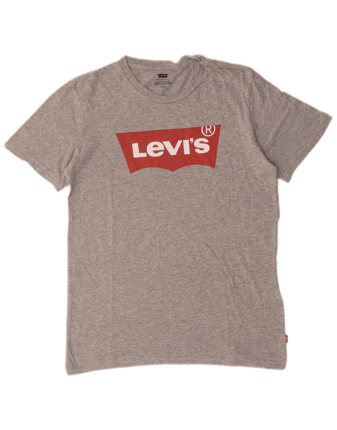 Levi's Herre grafisk T-shirt top lille grå flækket bomuld