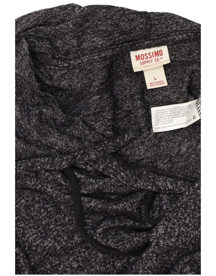 MOSSIMO Dame Longline Bluse Top UK 16 Large Grey Flecked Rayon