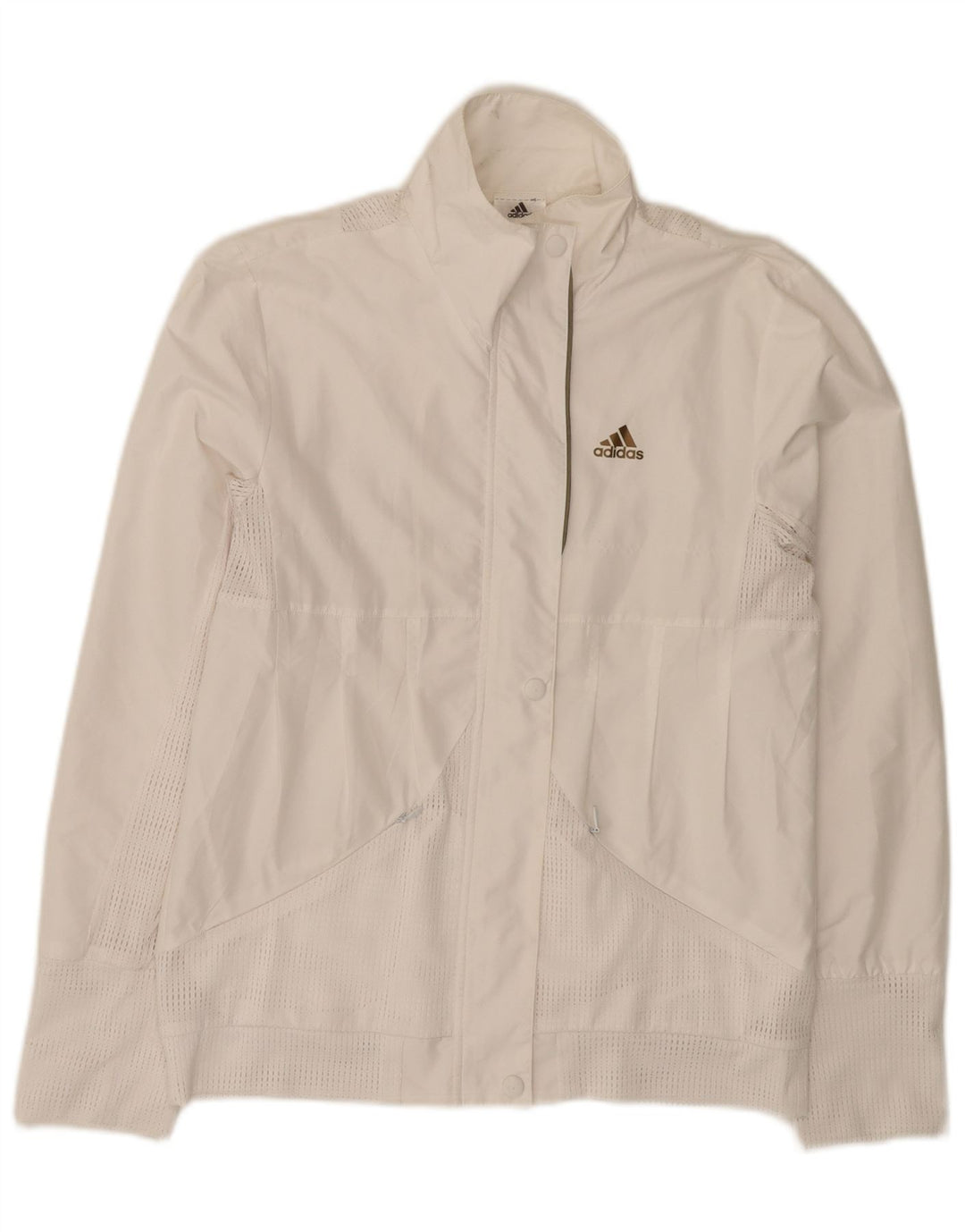Adidas træningsdragt topjakke til kvinder UK 12 Medium White Polyester