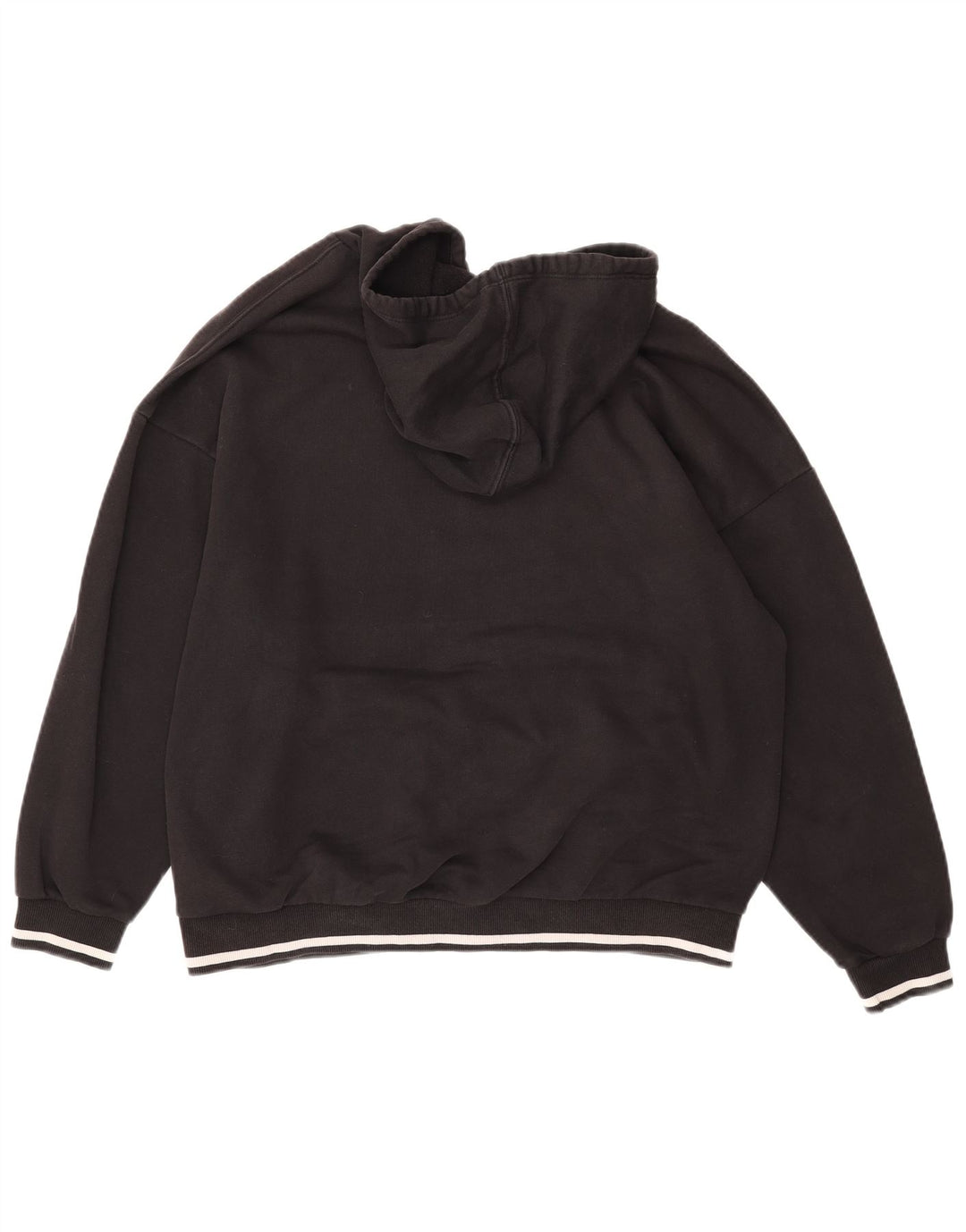 PUMA Grafisk hættetrøje til kvinder UK 16 Stor sort bomuld