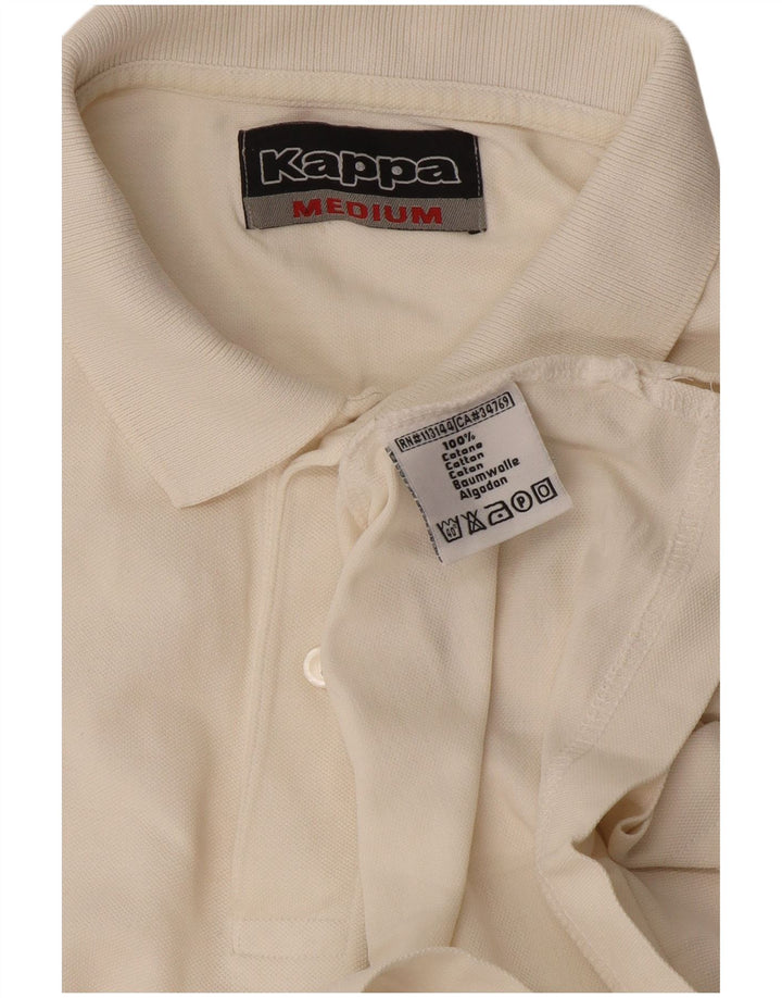 Kappa herre poloshirt Medium Off White Bomuld