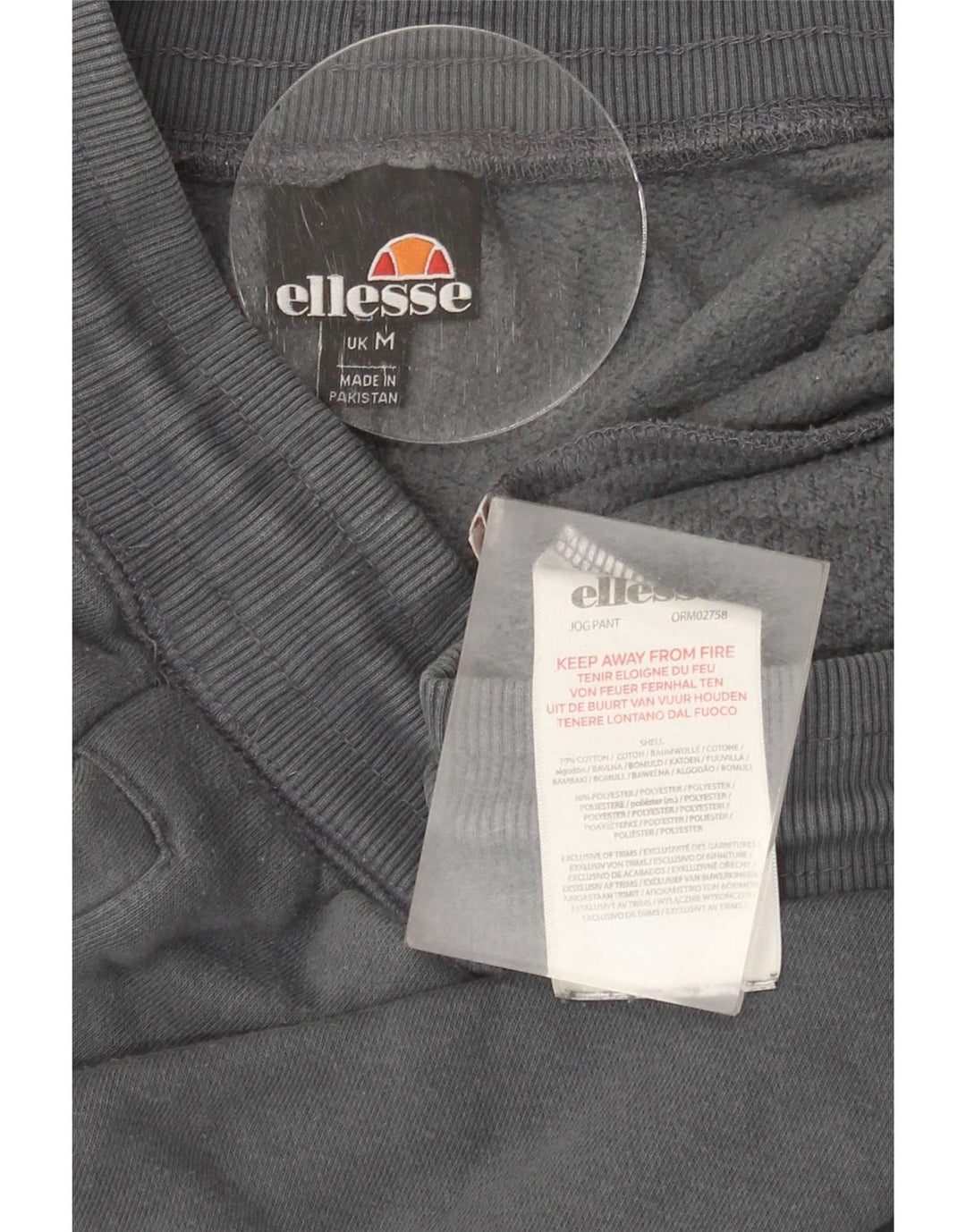 Ellesse Træningsdragt bukser til mænd Joggers Medium Grey Cotton