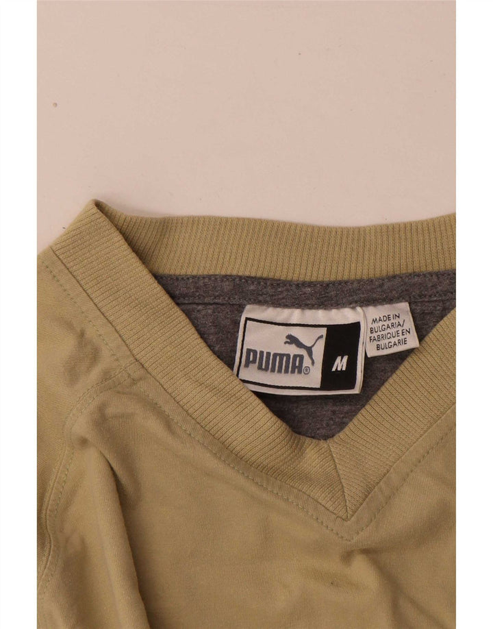 Puma T-Shirt Top Medium Khaki til kvinder